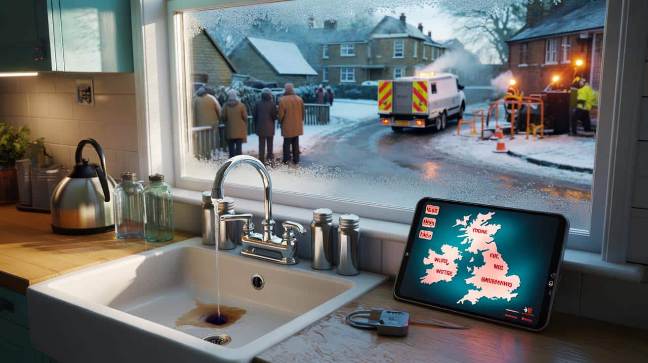 Dry Taps Alert: The 12 UK regions facing emergency water rationing as infrastructure fails under freezing temps